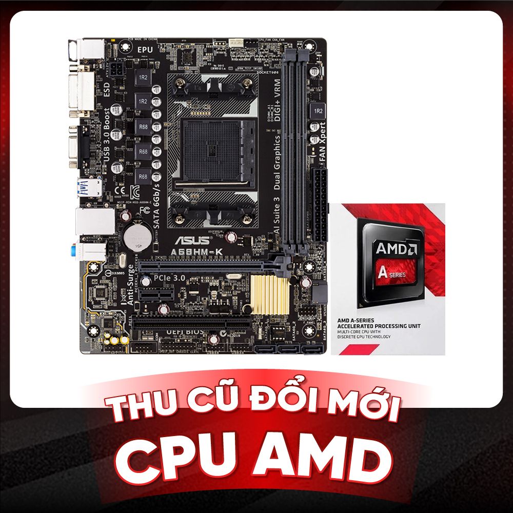 Combo AMD MAIN Asus A68HMK & CPU AMD A8 7680