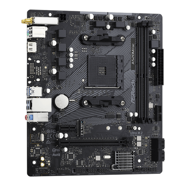  Mainboard ASRock A520M.AC Wifi DDR4 | AM4, mATX, 2 khe RAM 