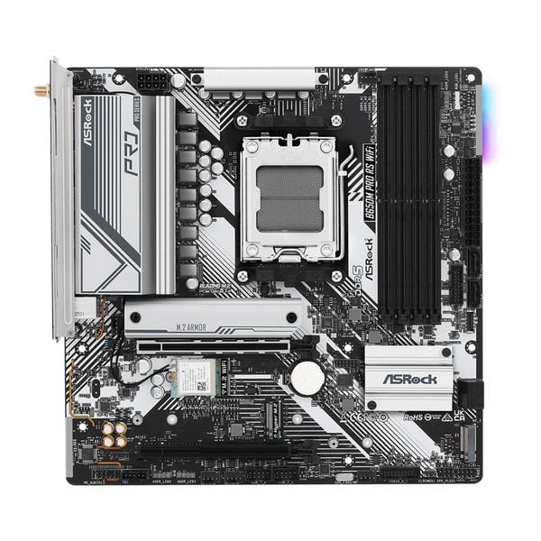  Mainboard ASRock B650M Pro RS Wifi DDR5 | AM5, mATX, 4 khe RAM 