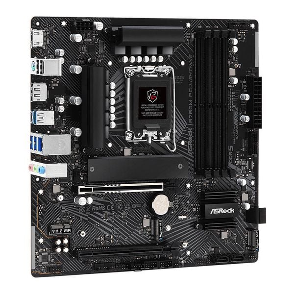  Mainboard ASRock B760M PG Lightning DDR5 | LGA 1700, mATX, 4 khe RAM 