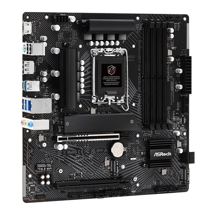 Mainboard ASRock B760M PG Lightning | Intel B760, Socket 1700, Micro ATX, 4 khe DDR5