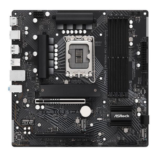  Mainboard ASRock B760M PG Lightning DDR5 | LGA 1700, mATX, 4 khe RAM 