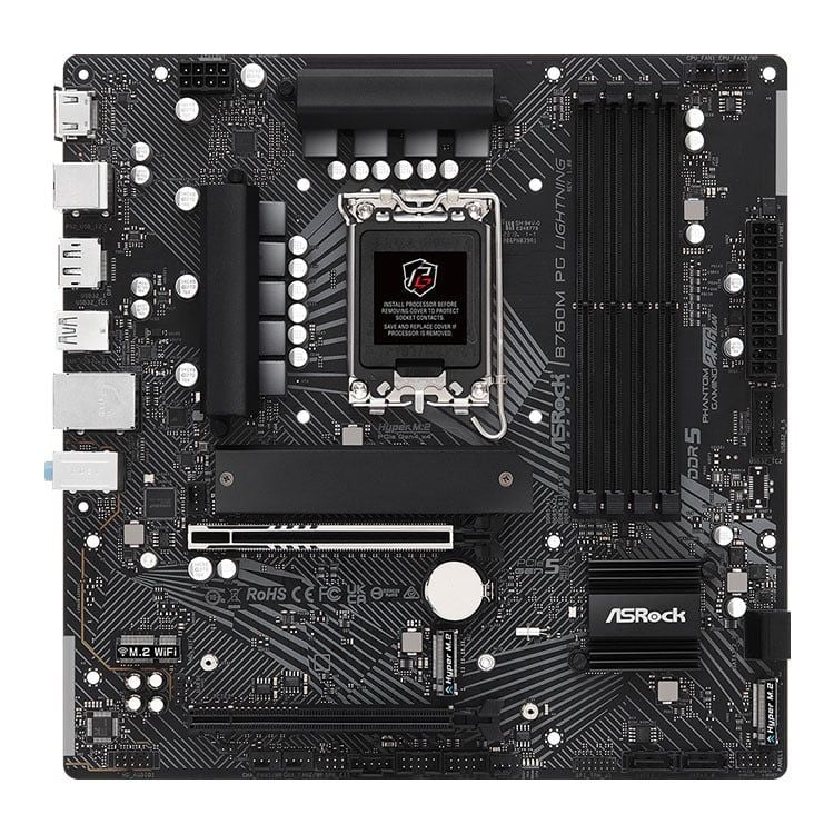 Mainboard ASRock B760M PG Lightning | Intel B760, Socket 1700, Micro ATX, 4 khe DDR5