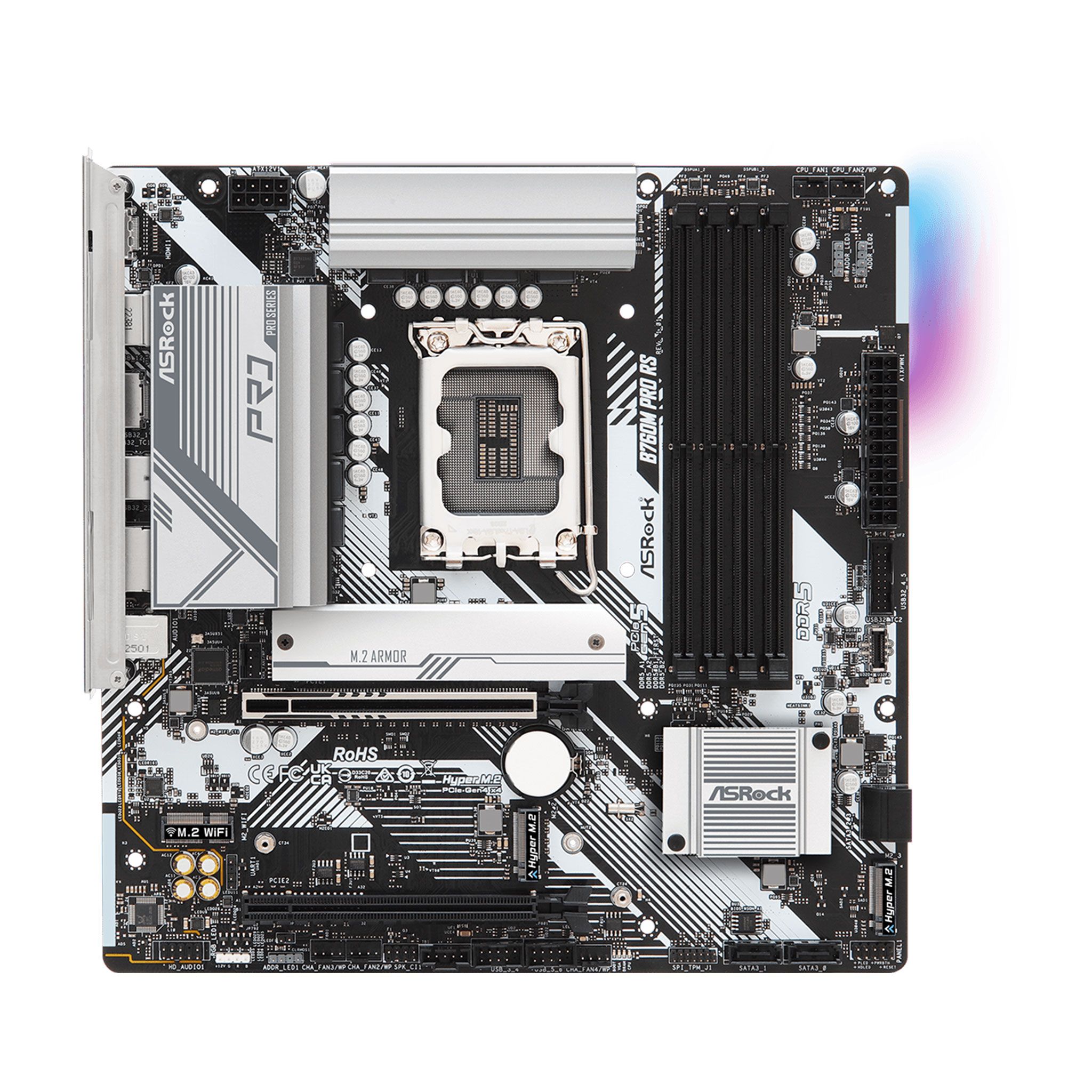 Mainboard ASRock B760M Pro RS | Intel B760, Socket 1700, Micro ATX, 4 khe DDR5