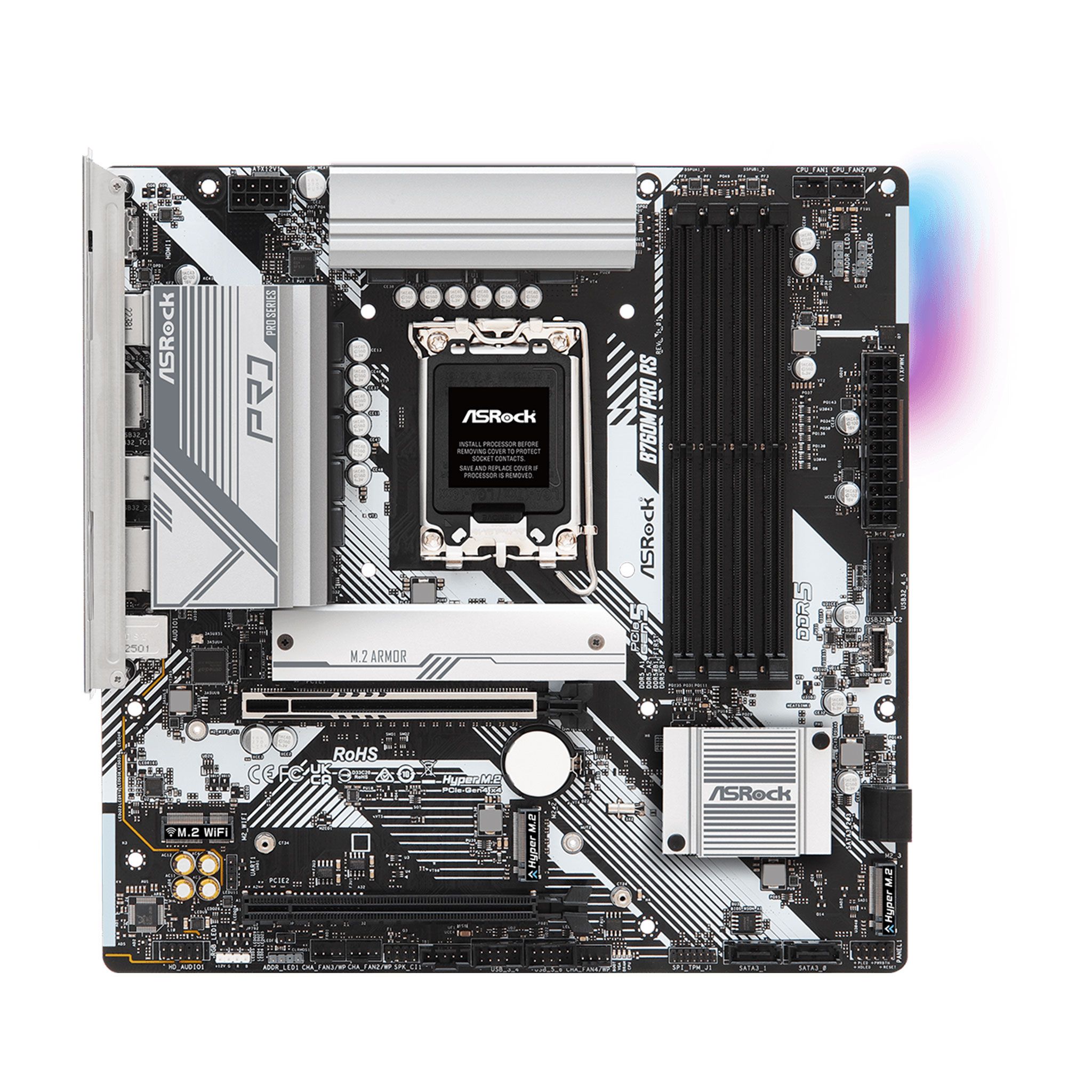 Mainboard ASRock B760M Pro RS | Intel B760, Socket 1700, Micro ATX, 4 khe DDR5