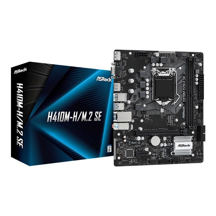 Mainboard Asrock H410M-H/M.2 SE | Intel H370, Socket 1200, Micro ATX, 2 khe DDR4