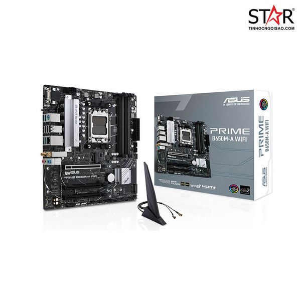  Mainboard ASUS Prime B650M-A/CSM Wifi DDR5 | AM5, mATX, 4 khe RAM 