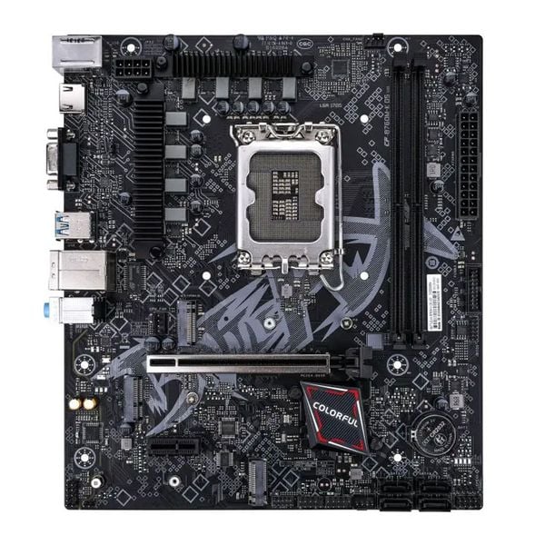  Mainboard Colorful Battle-AX B760M-K V20 DDR5 | LGA 1700, mATX, 2 khe RAM 