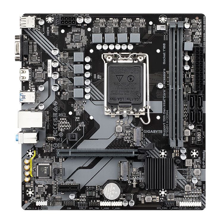 Mainboard Gigabyte B760M H DDR4 | Intel B760, LGA 1700, Micro ATX, 2 khe DDR4