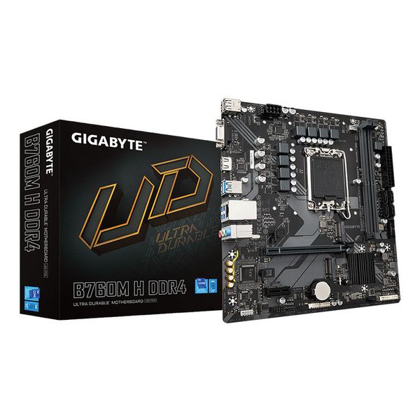  Mainboard Gigabyte B760M H DDR4 | LGA 1700, mATX, 2 khe RAM 
