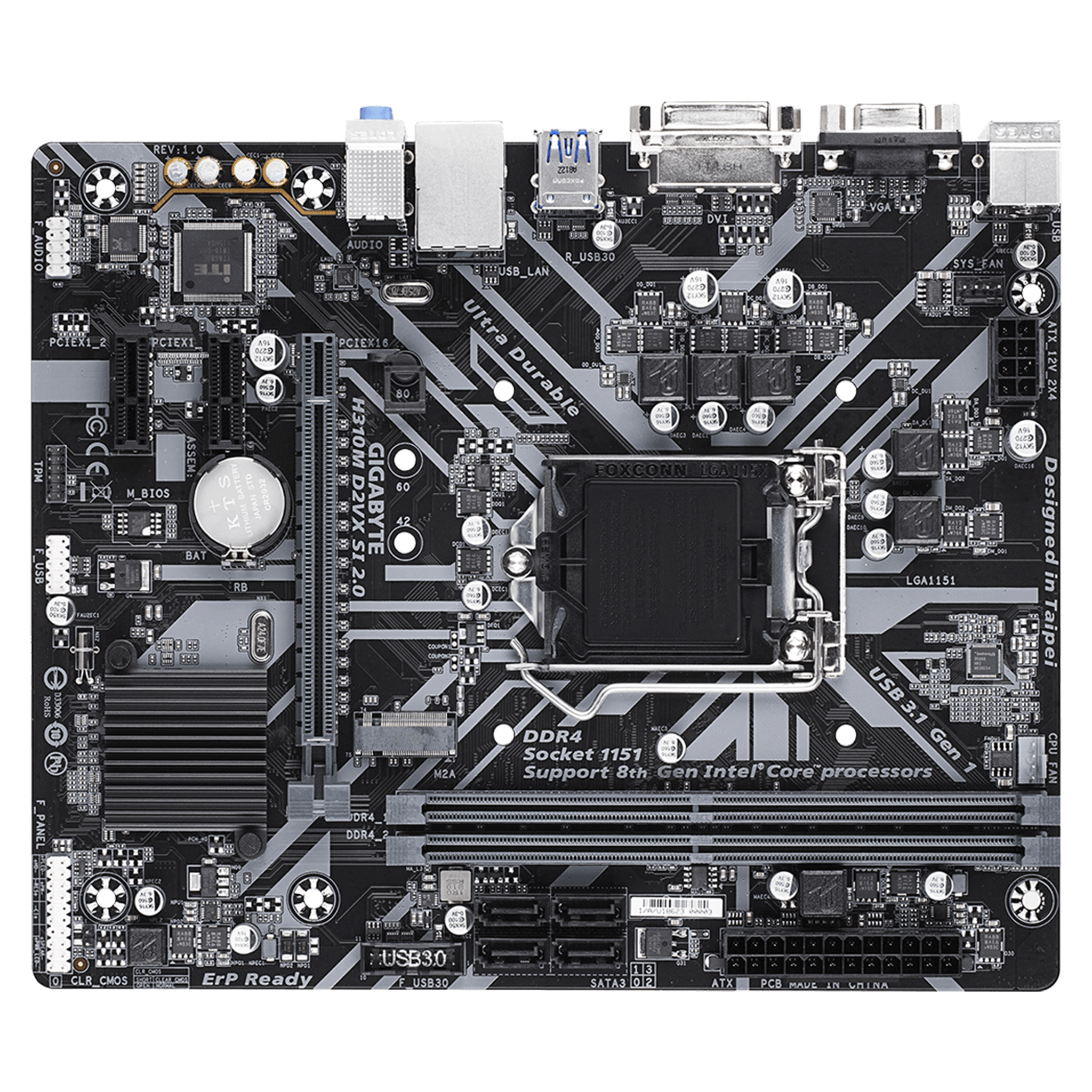 Mainboard Gigabyte H310M D2VX-SI 2.0 (Không Box)