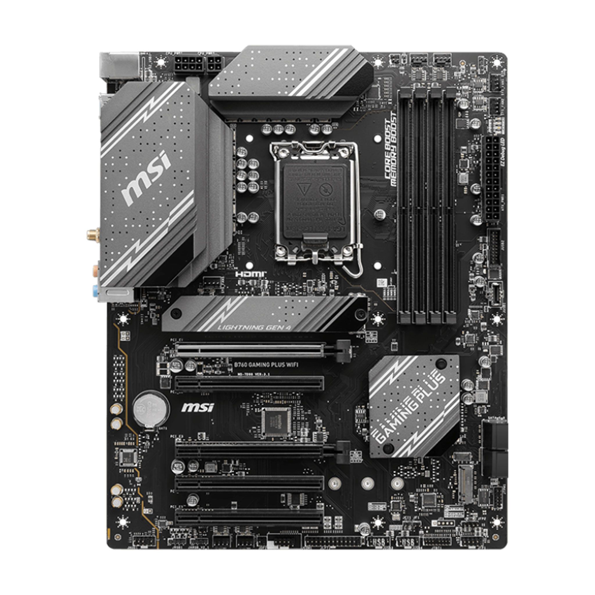 Mainboard MSI B760 Gaming Plus WiFi | Intel B760, Socket 1700, ATX, 4 khe DDR5