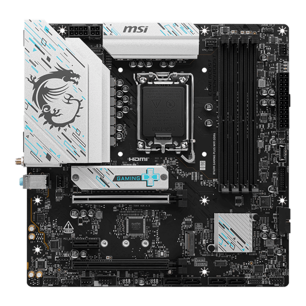  Mainboard MSI B760M Gaming Plus Wifi DDR4 | LGA 1700, mATX, 4 khe RAM 