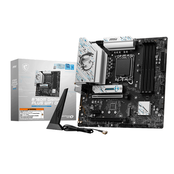  Mainboard MSI B760M Gaming Plus Wifi DDR4 | LGA 1700, mATX, 4 khe RAM 