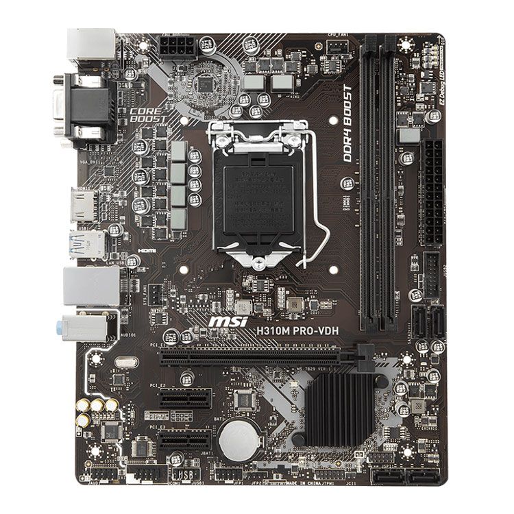 Msi Pro H310 Mainboard MSI H310M PRO-VDH Intel H310, Socket 1151