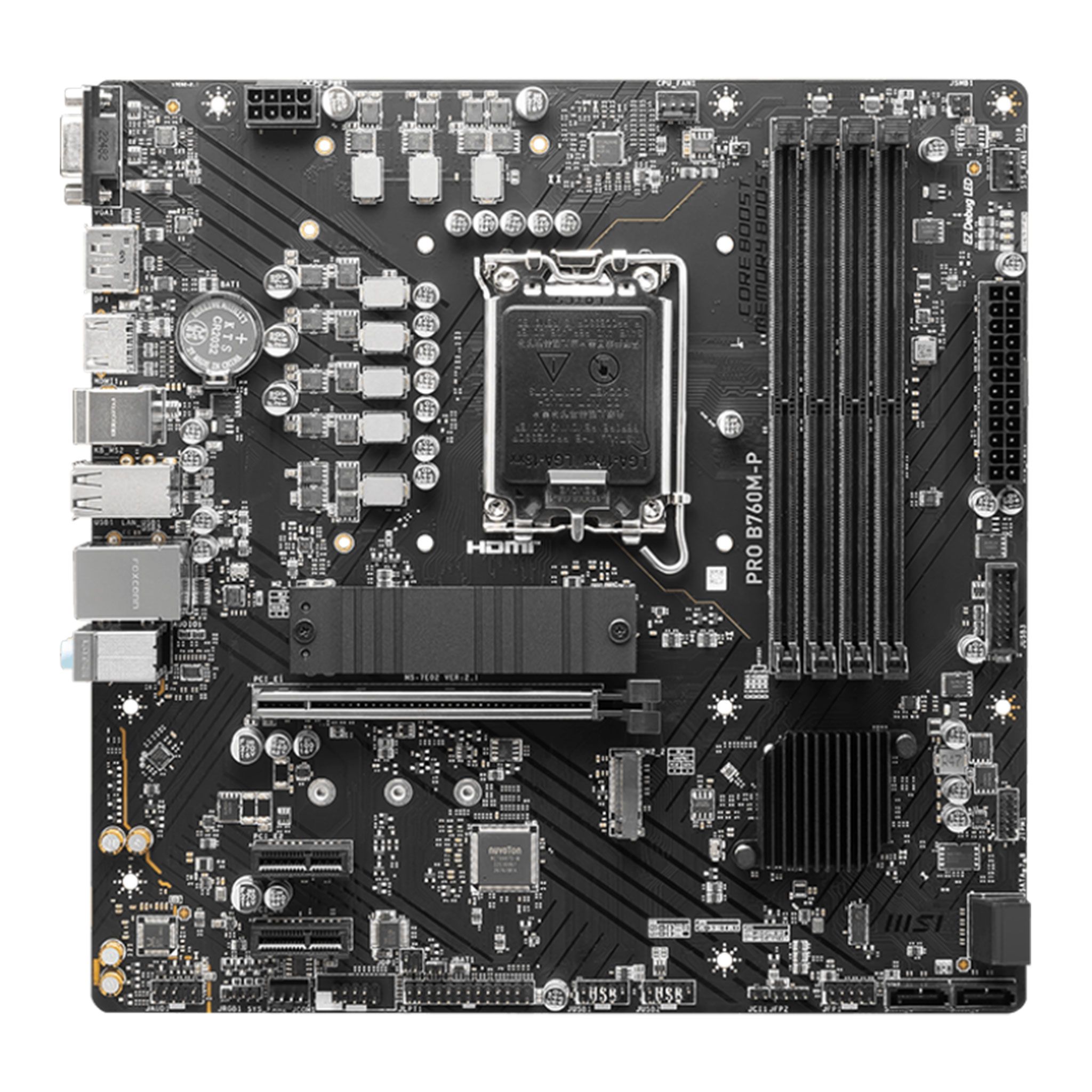 Mainboard MSI PRO B760M-P | Intel B760, Socket 1700, mATX, 4 khe DDR5