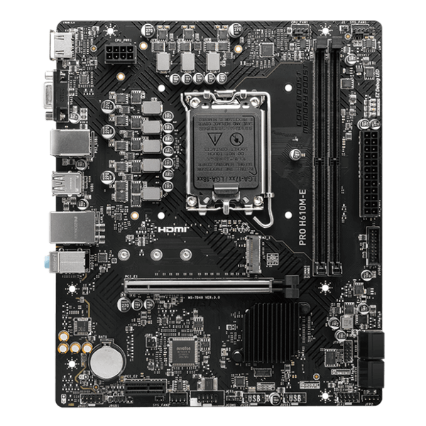  Mainboard MSI Pro H610M-E DDR5 | LGA 1700, mATX, 2 khe RAM 