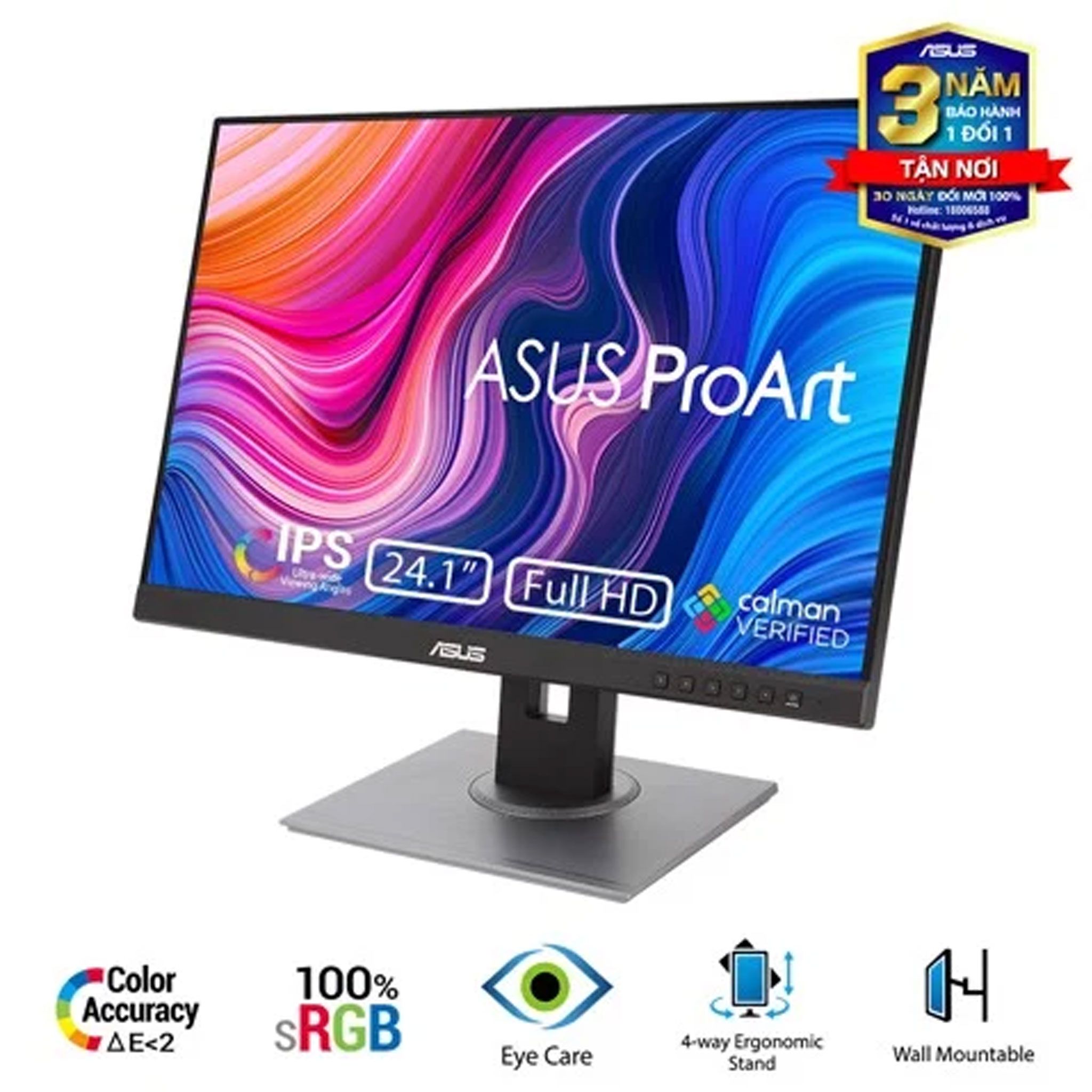 Màn hình ASUS PA248QV-P | 24 inch, WUXGA, IPS, 75Hz, 5ms