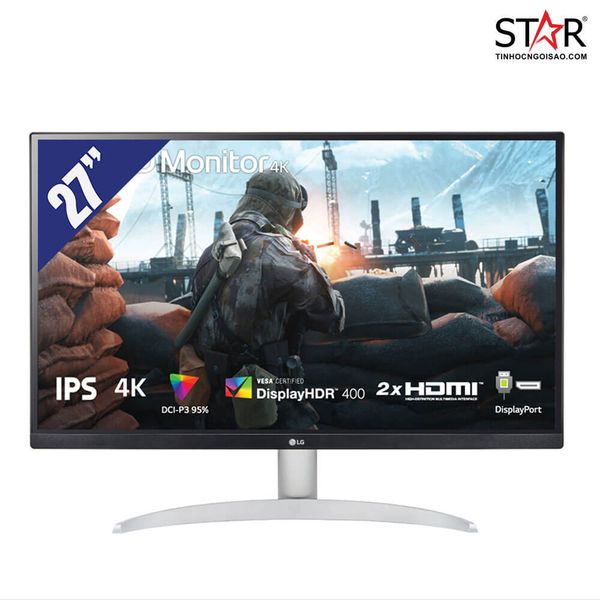  Màn hình 4K Lg 27Up600-W (27 Inch/Uhd/Ips/60Hz/5Ms) 