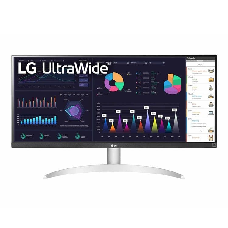 Màn hình LG 29WQ600-W | 29 inch, Full HD, IPS, 100Hz, 1ms, Type C, phẳng, Loa 7Wx2