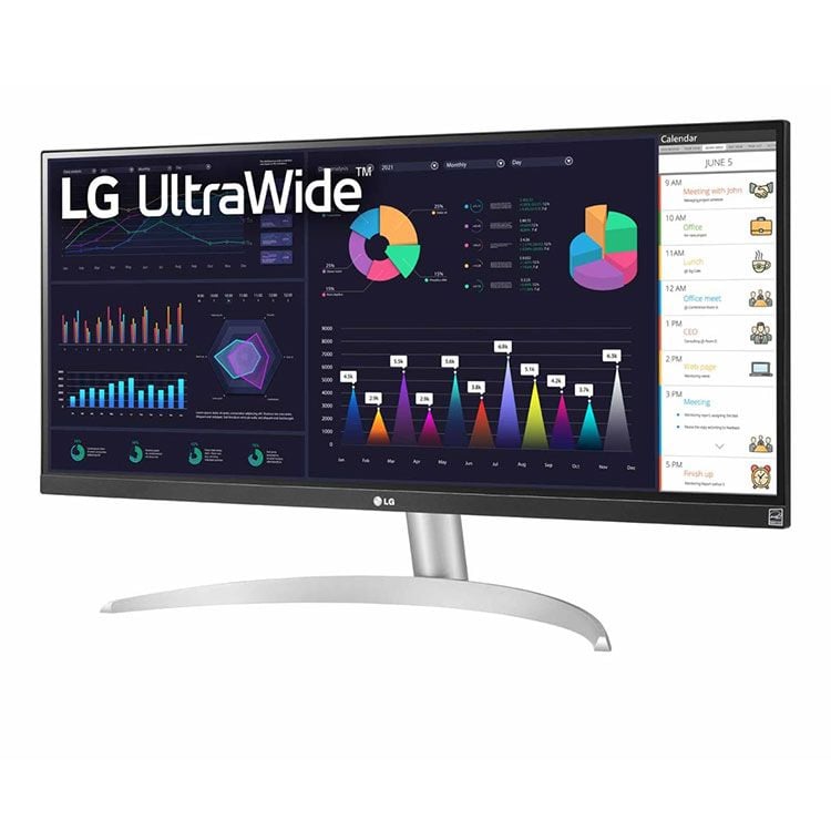 Màn hình LG 29WQ600-W | 29 inch, Full HD, IPS, 100Hz, 1ms, Type C, phẳng, Loa 7Wx2