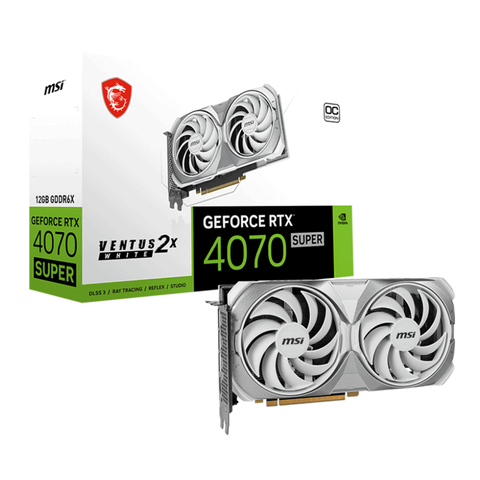 Card màn hình MSI RTX 4070 Super Ventus 2X White OC 12G GDDR6X