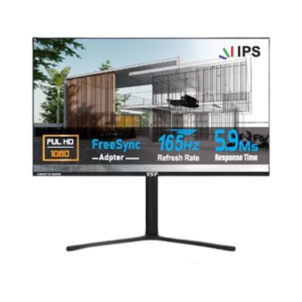 Màn hình VSP VG248B | 23.8 inch, Full HD, IPS, 165Hz, 5.9ms, phẳng