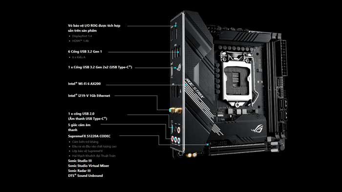 Mainboard Asus ROG Strix B460-I Gaming