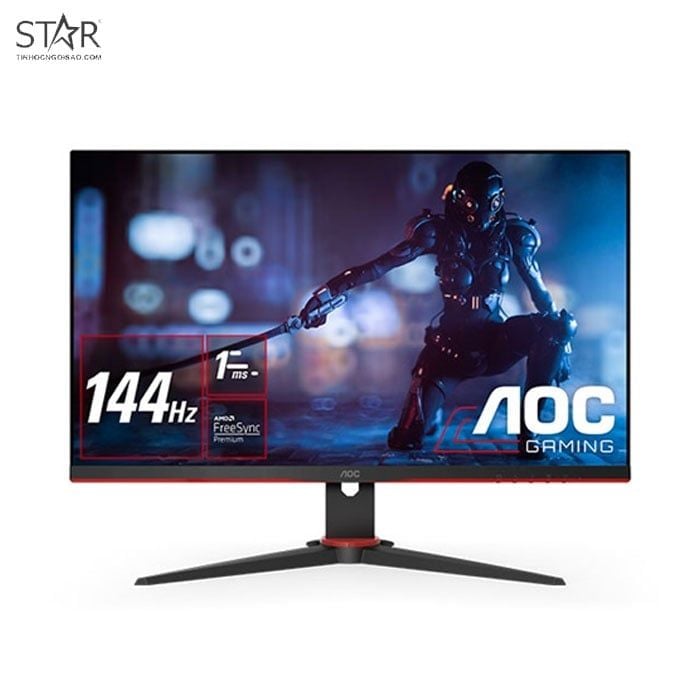 Màn hình LCD 24” AOC 24G2E/74 FHD IPS 144Hz 1ms HDR Freesync Gaming Chính Hãng