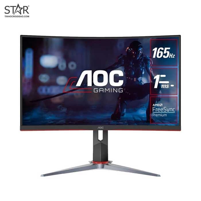 Màn hình AOC 27 inch C27G2X (FHD 165Hz 1ms Freesync Gaming Cong )