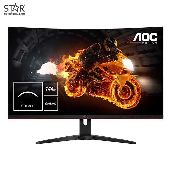 Màn hình LCD 32” AOC C32G1/74 FHD 144Hz 1ms Freesync Cong Chính Hãng