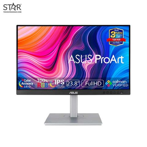 Màn hình Đồ Họa Asus 24 inch PA247CV (24 inch|FHD|IPS|75Hz|5ms|300nits|HDMI+DP+USBC+USBA||Speaker|Phẳng)