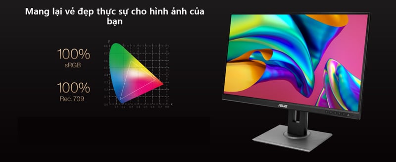 Màn hình LCD 24 inch Asus ProArt PA248QV FHD IPS 75Hz 100% sRGB Chính Hãng