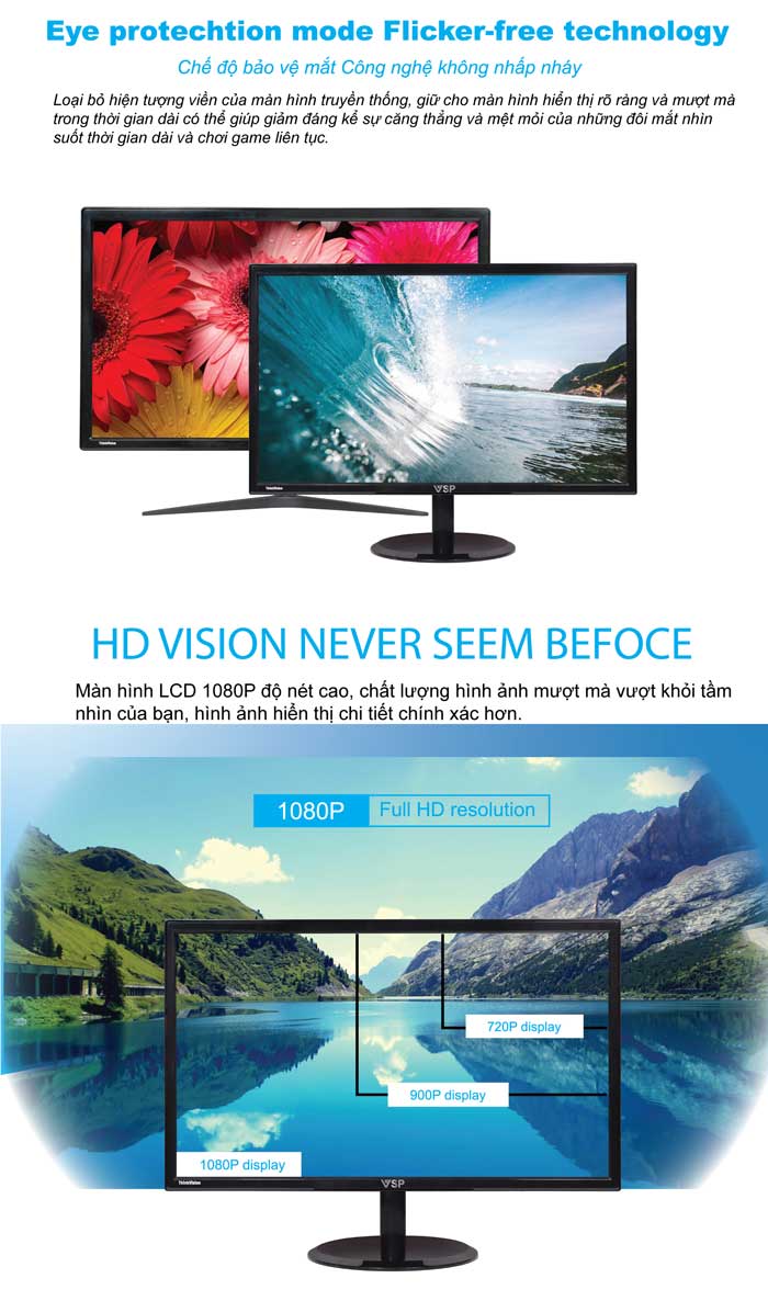 Màn hình LCD 19'' VSP VE19.5 (LE19501) LED Monitor