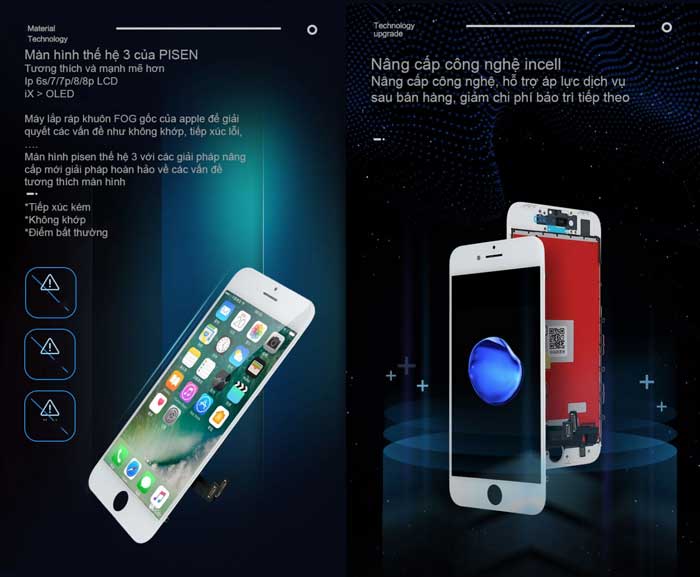 Màn hình điện thoại IPhone 11 Pisen 3CEASY