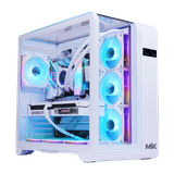  Thùng máy Mik Barbatos ATX - White | AIO 360, view 3 góc 