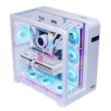  Thùng máy Mik Barbatos ATX - White | AIO 360, view 3 góc 