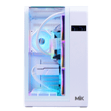  Thùng máy Mik Barbatos ATX - White | AIO 360, view 3 góc 
