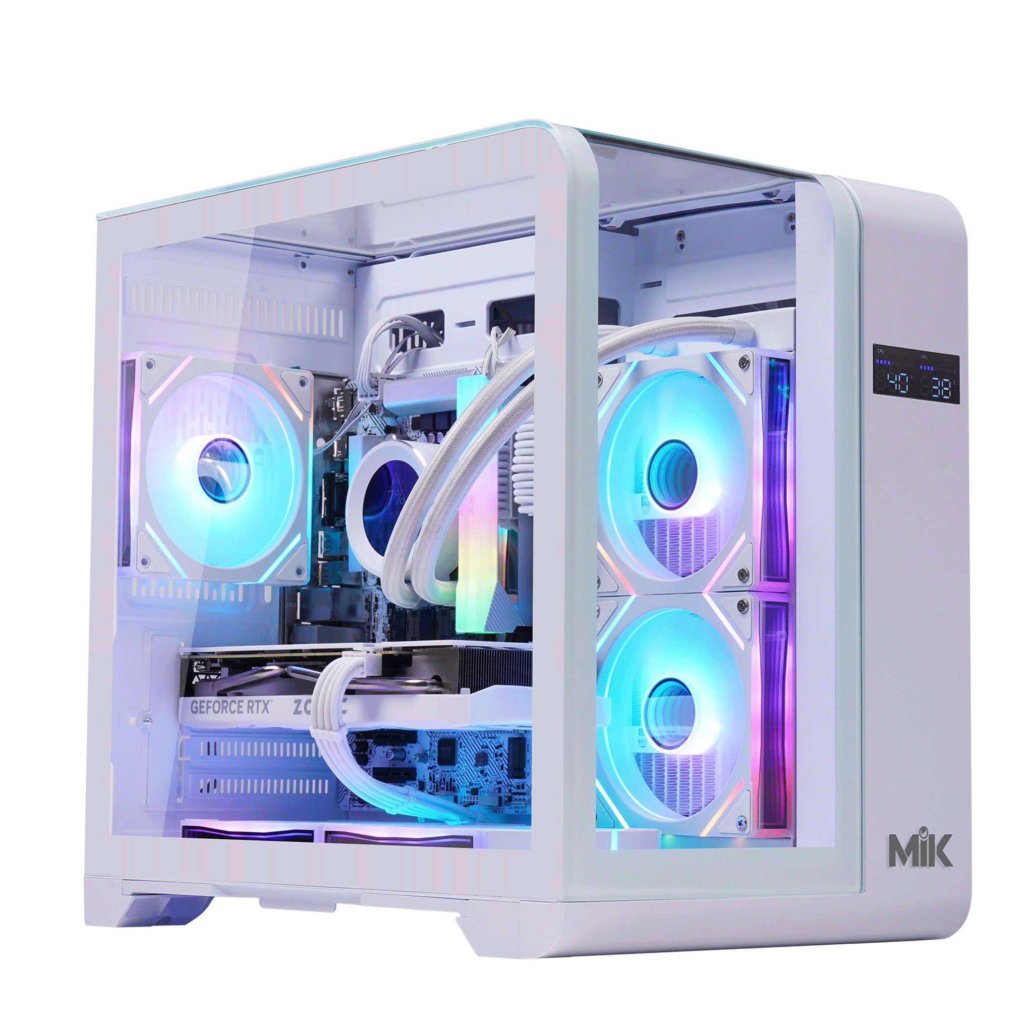 Thùng máy Case Mik Barbatos M 360 - White