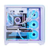  Thùng máy Mik Barbatos ATX - White | AIO 360, view 3 góc 