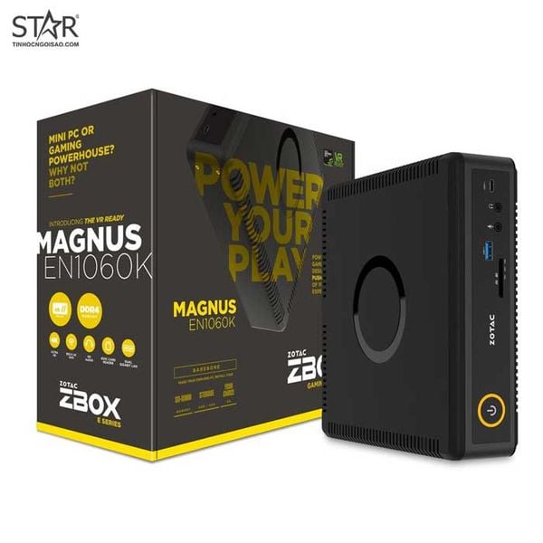  Mini PC Zotac ZBOX Magnus EN1060K Gaming Barebone (GeForce® GTX 1060/ Chưa kèm CPU-RAM-SSD) 