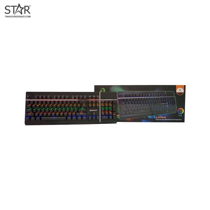 Bàn Phím Cơ Bosston MK918 RGB Blue Switch (Đen)