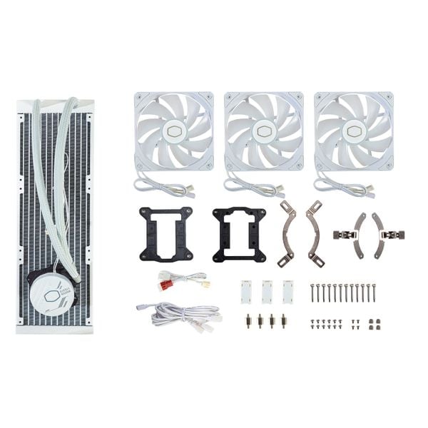  Tản nhiệt nước Cooler Master MasterLiquid 360L Core White (NK) | ARGB, Trắng 