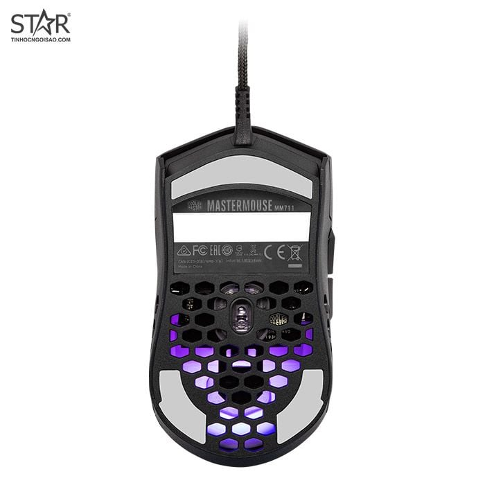 Chuột Cooler Master MM711 Matte Finish | Đen mờ, Led RGB, OMRON Switch | MM-711-KKOL1