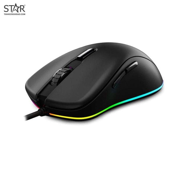  Chuột gaming DareU EM908 | Có dây, 6400 DPI, 100g, RGB, Đen 