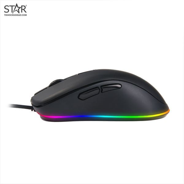  Chuột gaming DareU EM908 | Có dây, 6400 DPI, 100g, RGB, Đen 