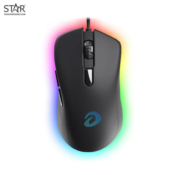  Chuột gaming DareU EM908 | Có dây, 6400 DPI, 100g, RGB, Đen 