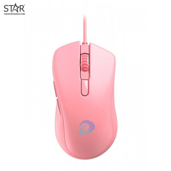 Chuột Dare-U EM908 Queen Pink RGB Gaming (Hồng)