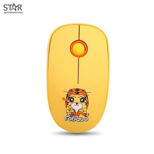  Chuột văn phòng FD L8 | Wireless 2.4Ghz, 1500 DPI, 50g, Vàng 