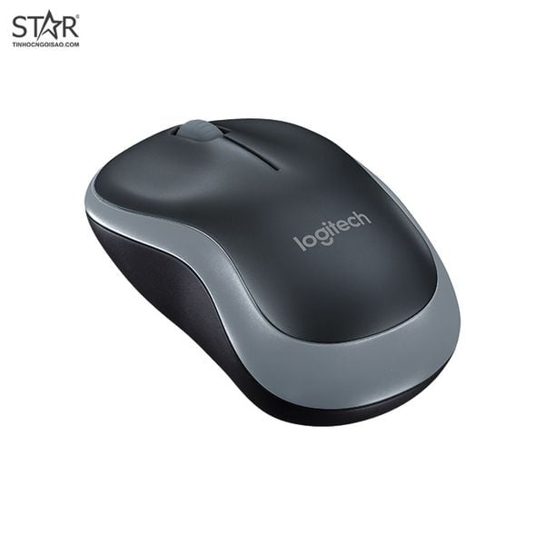  Chuột văn phòng Logitech M185 Optical | Wireless 2.4Ghz, 1000 DPI, 75g, Xám 